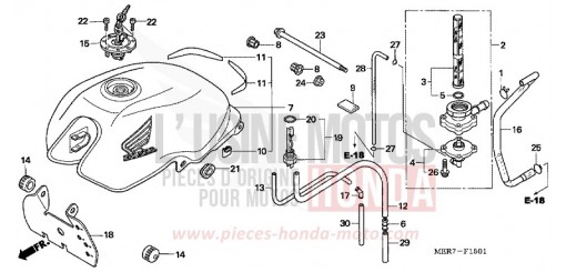RESERVOIR A CARBURANT (CBF600N6/NA6) CBF600NA6 de 2006